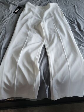 Donna Karan White Zip-Detail Dress Fabric